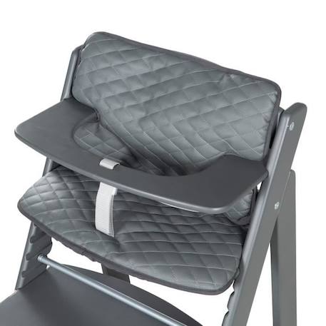 Coussin de Chaise Haute ROBA - Design Graphite Matelassé - Pour Toutes les Chaises Sit Up - Anthracite NOIR 4 - vertbaudet enfant 