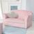ROBA Mini Canapé Enfant en Velours Lil Sofa - Dossier Confortable avec Accoudoirs - Rose ROSE 2 - vertbaudet enfant 