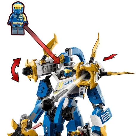 LEGO® NINJAGO 71785 Le Robot Titan de Jay, Jouet pour Enfants, avec Minifigurines et Arbalète BLANC 5 - vertbaudet enfant 