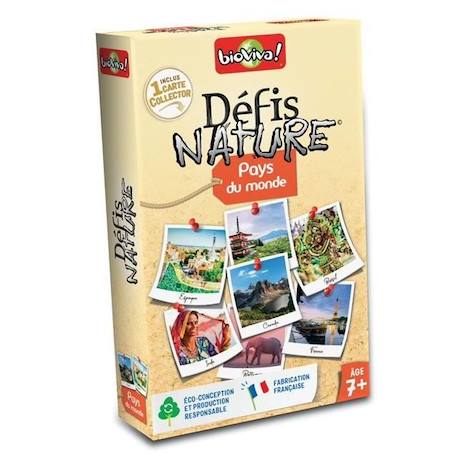 Jeu de cartes - BIOVIVA - Défis Nature Pays du monde - 7 ans - Beige - 30 min BEIGE 1 - vertbaudet enfant 