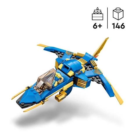 LEGO® NINJAGO 71784 Le Jet Supersonique de Jay – Évolution, Jouet Avion, Ninja Évolutif BLANC 3 - vertbaudet enfant 