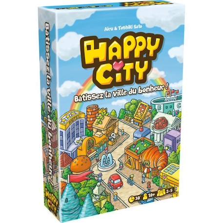 Cocktail Games - Happy City - As d'Or 2022 - Jeu de société - À partir de 10 ans - 2 à 5 joueurs - 30 minutes BLEU 1 - vertbaudet enfant 