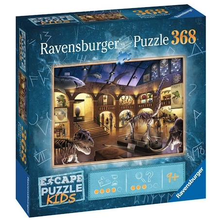 Escape puzzle Kids - Une nuit au musée - Ravensburger - Puzzle Escape Game 368 pièces - Dès 9 ans VERT 1 - vertbaudet enfant 