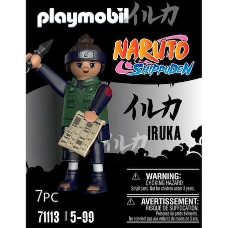PLAYMOBIL - 71113 - Iruka - Naruto Shippuden - 8 pièces - Professeur à l'académie de ninja VERT 3 - vertbaudet enfant 