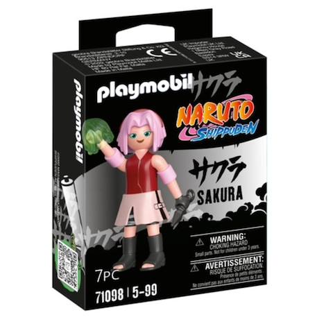PLAYMOBIL - Sakura - Naruto Shippuden - Figurine avec kunai et gant de guérison VIOLET 1 - vertbaudet enfant 