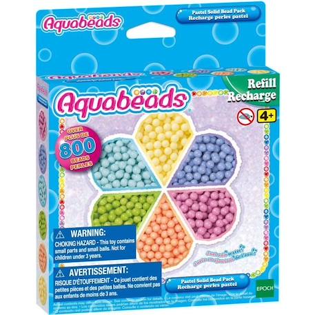 Aquabeads - Recharge pastel de 800 perles pour loisirs créatifs pour enfants à partir de 4 ans BLEU 4 - vertbaudet enfant 