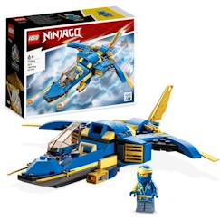 Jouet-Jeux d'imagination-LEGO® NINJAGO 71784 Le Jet Supersonique de Jay – Évolution, Jouet Avion, Ninja Évolutif
