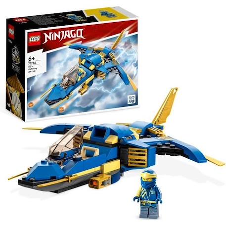 LEGO® NINJAGO 71784 Le Jet Supersonique de Jay – Évolution, Jouet Avion, Ninja Évolutif BLANC 1 - vertbaudet enfant 