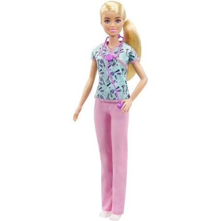 Poupée Mannequin Barbie Infirmière - Marque BARBIE - Dès 3 ans - Accessoires à thème ROSE 1 - vertbaudet enfant 