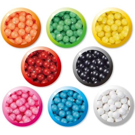 Aquabeads - Recharge perles classiques - 800 perles de 8 couleurs différentes BLANC 1 - vertbaudet enfant 