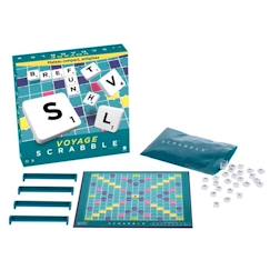-Mattel Games - Scrabble Voyage - Jeu de société et de lettres - 2 à 4 joueurs - Dès 10 ans