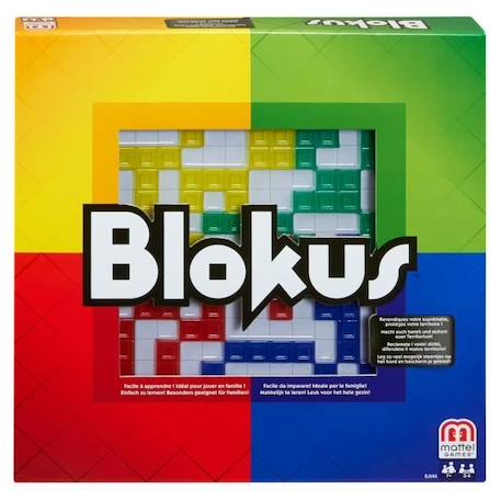 Mattel Games - Blokus - Jeu de société et de stratégie - 2 à 4 joueurs - 7 ans et + ROUGE 1 - vertbaudet enfant 