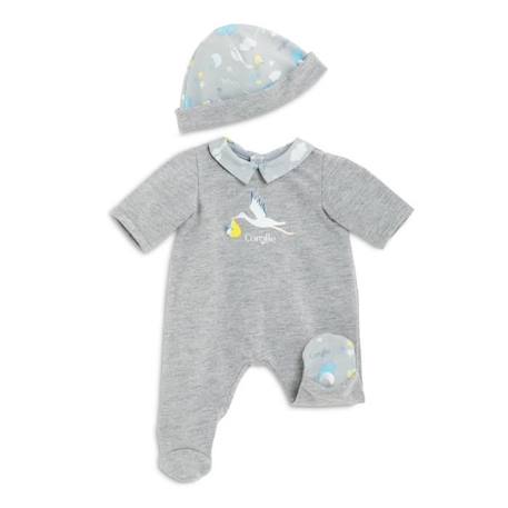 Corolle - Pyjama de Naissance pour Poupon 30 cm GRIS 4 - vertbaudet enfant 