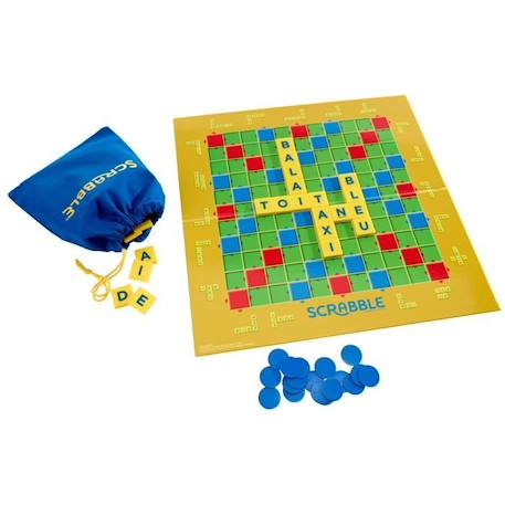 Mattel Games - Scrabble Junior - Jeu de société et de lettres - 2 à 4 joueurs - Dès 6 ans BLEU 5 - vertbaudet enfant 