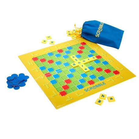 Mattel Games - Scrabble Junior - Jeu de société et de lettres - 2 à 4 joueurs - Dès 6 ans BLEU 2 - vertbaudet enfant 