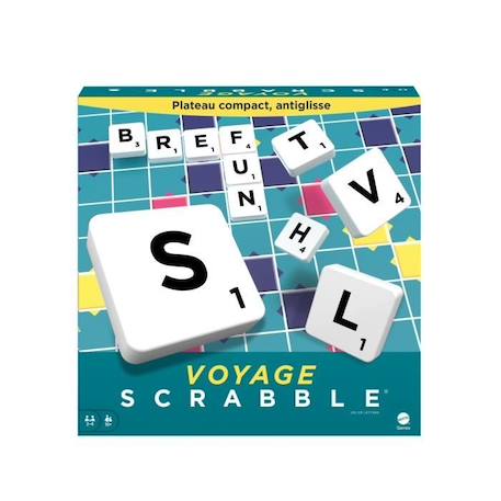 Mattel Games - Scrabble Voyage - Jeu de société et de lettres - 2 à 4 joueurs - Dès 10 ans VERT 4 - vertbaudet enfant 