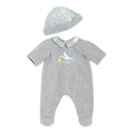 Corolle - Pyjama de Naissance pour Poupon 30 cm GRIS 1 - vertbaudet enfant 