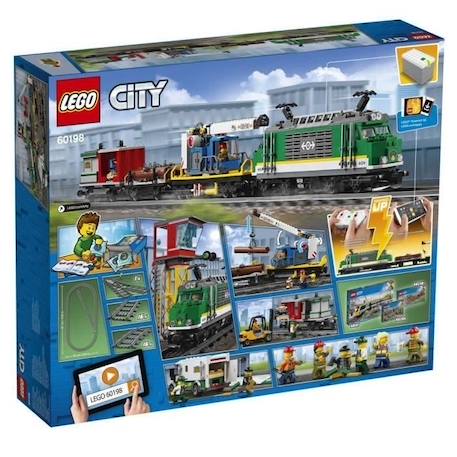 LEGO® City 60198 Le Train de Marchandises Télécommandé GRIS 3 - vertbaudet enfant 