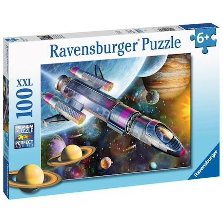 Puzzle 100 pièces XXL - Mission dans l'espace - Ravensburger - Enfant 6 ans - Mixte BLEU 1 - vertbaudet enfant 