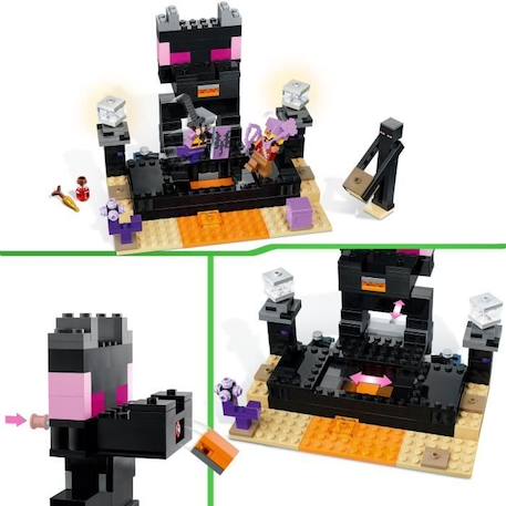 LEGO Minecraft 21242 L’Arène de l’End, Jouet avec Lave, Figurine Dragon de l'Ender et Enderman NOIR 5 - vertbaudet enfant 