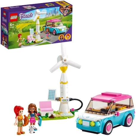 LEGO®  Friends 41443 La Voiture Electrique d’Olivia, Jeu de construction avec Mini Poupées, Eco-éducation pour Enfant de 6 ans et + ROSE 1 - vertbaudet enfant 