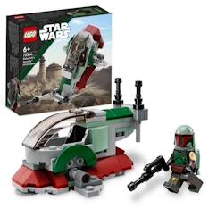 Jouet-Jeux d'imagination-LEGO® Star Wars 75344 Le Vaisseau de Boba Fett Microfighter - Blanc - Pour Enfant de 6 ans et plus
