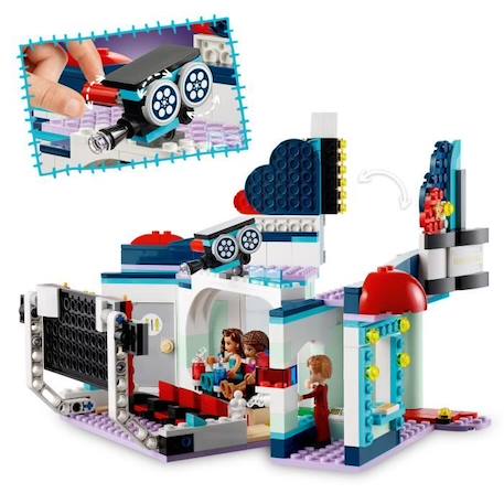 LEGO®  Friends 41448 Le Cinéma de Heartlake City avec Support Téléphone, Jeu Créatif pour Fille et Garçon de 7 ans et plus BLEU 3 - vertbaudet enfant 