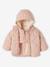 Doudoune bébé capuche amovible rose pâle 4 - vertbaudet enfant 