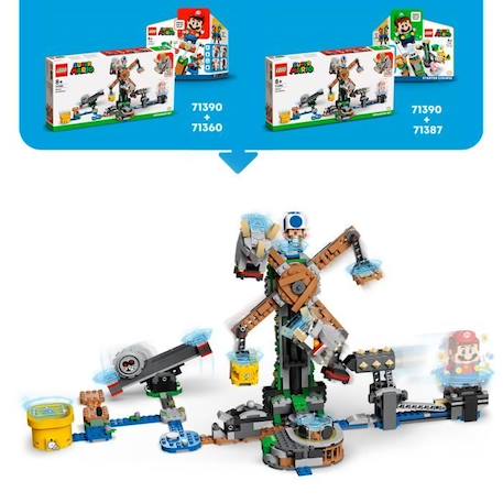 LEGO® 71390 Super Mario Ensemble d'extension La destruction des Reznors Jouet enfant 6 ans GRIS 3 - vertbaudet enfant 