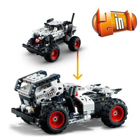 LEGO® Technic 42150 Monster Jam Monster Mutt Dalmatien, 2-en1, Monster Truck Jouet, Voiture BLANC 5 - vertbaudet enfant 