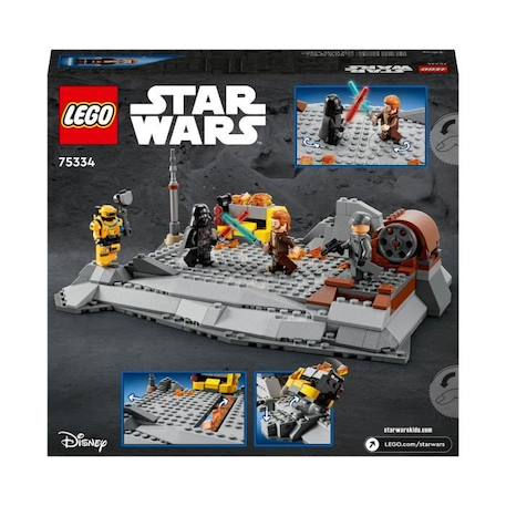 LEGO® 75336 Star Wars Obi-Wan Kenobi contre Dark Vador, Minifigurines, Sabres laser et Pistolet Blaster, dès 8 ans GRIS 6 - vertbaudet enfant 