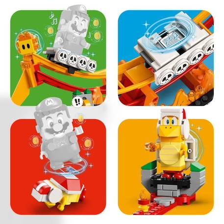 LEGO® Super Mario 71416 Ensemble d'Extension Le Manège de la Vague de Lave, avec Figurines ORANGE 4 - vertbaudet enfant 