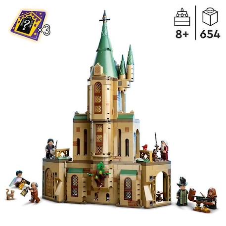 LEGO 76402 Harry Potter Poudlard : le Bureau de Dumbledore, Jouet de Château, Choixpeau et l'Épée de Gryffondor, Enfants 8 Ans BEIGE 2 - vertbaudet enfant 