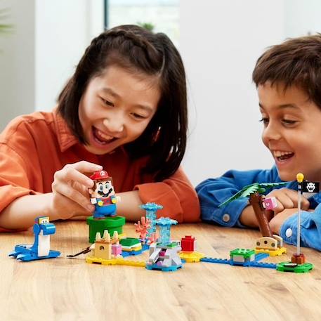 LEGO® 71398 Super Mario Ensemble d’Extension Le Bord de Mer de Dorrie, Jouet de Construction avec Crabe pour Enfants +6 Ans BLEU 5 - vertbaudet enfant 