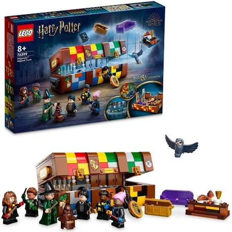 LEGO 76399 Harry Potter La Malle Magique De Poudlard, Jouet Personnalisable, Création d'Accessoire et Personnages, Enfants 8 Ans MARRON 1 - vertbaudet enfant 