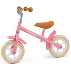 Jouet-Jeux de plein air-Tricycles, draisiennes et trottinettes-Milly Mally - Draisienne à 2 roues Marshall 10 pouces Rose/Crème