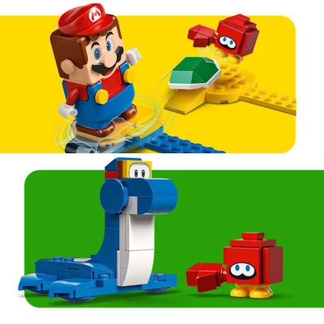 LEGO® 71398 Super Mario Ensemble d’Extension Le Bord de Mer de Dorrie, Jouet de Construction avec Crabe pour Enfants +6 Ans BLEU 3 - vertbaudet enfant 