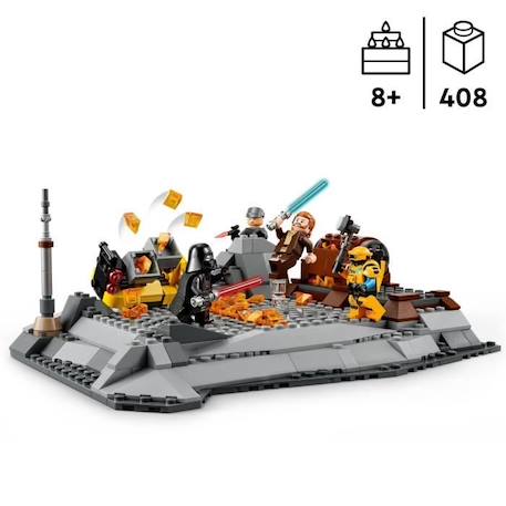 LEGO® 75336 Star Wars Obi-Wan Kenobi contre Dark Vador, Minifigurines, Sabres laser et Pistolet Blaster, dès 8 ans GRIS 2 - vertbaudet enfant 