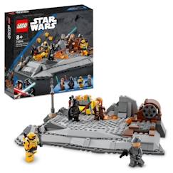Jouet-Jeux d'imagination-LEGO® 75336 Star Wars Obi-Wan Kenobi contre Dark Vador, Minifigurines, Sabres laser et Pistolet Blaster, dès 8 ans