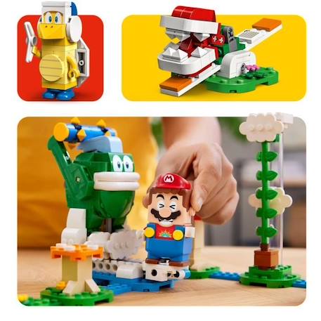 LEGO Super Mario 71409 Ensemble d’Extension Le Défi du Maxi-Spike sur un Nuage, Jouet VERT 4 - vertbaudet enfant 