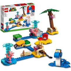 Jouet-LEGO® 71398 Super Mario Ensemble d’Extension Le Bord de Mer de Dorrie, Jouet de Construction avec Crabe pour Enfants +6 Ans