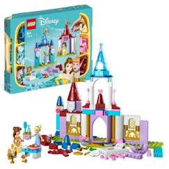 Jouet-LEGO® Disney Princess 43219 Châteaux Créatifs, Jouet Château avec Mini-Poupées Belle et Cendrillon