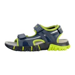 Chaussures-Chaussures garçon 23-38-Sandales-Sandales enfant Geox Dynomix Marine Lime - Scratch Triple - Confort exceptionnel