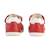 Sandales enfant Geox - Plate Cuir - Macchia Rouge Blanc - Scratch - Confortable ROUGE 4 - vertbaudet enfant 