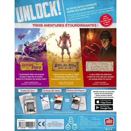 Asmodée - Space Cowboys - Unlock! : Legendary Adventures - Unbox Now - Jeu de société - À partir de 10 ans - 1 à 6 joueurs - 60 min MARRON 5 - vertbaudet enfant 