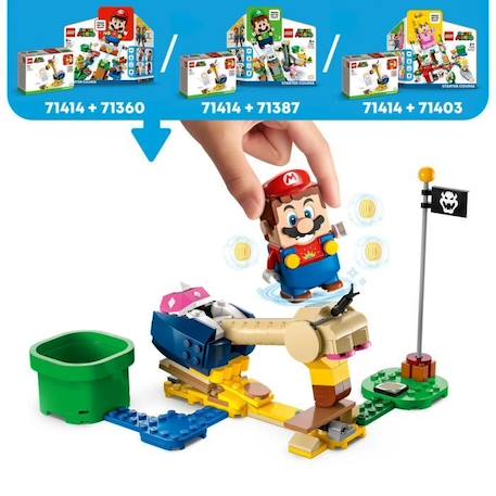 LEGO® Super Mario 71414 Ensemble d'Extension Le Casse-Tête de Pico Condor, Jouet avec Figurine BEIGE 4 - vertbaudet enfant 