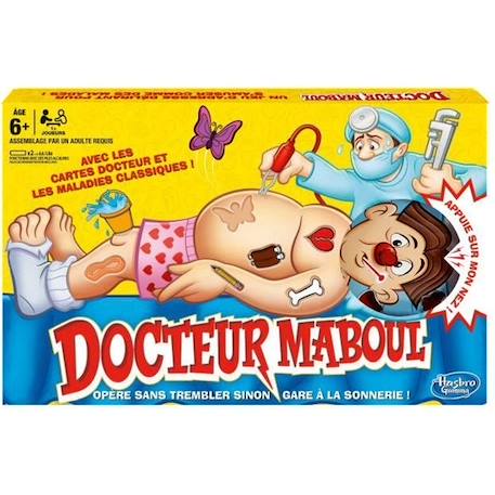 Docteur Maboul - Jeu de plateau électronique - jeu amusant pour enfants à partir de 6 ans - jeu d'intérieur - avec bobos classiques ROUGE 1 - vertbaudet enfant 