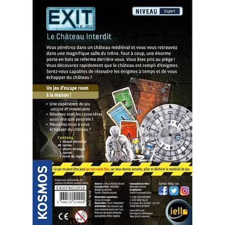 Iello - Exit Le Jeu - Le Château Interdit NOIR 3 - vertbaudet enfant 