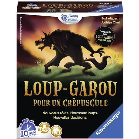 Loup-Garou pour un Crépuscule - Ravensburger - Jeu d'ambiance Enfants et Adultes - Jeu de rôle - 3 à 10 joueurs dès 10 ans MARRON 1 - vertbaudet enfant 