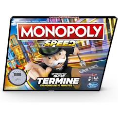 Jouet-Jeux de société-MONOPOLY - Jeu de plateau - Speed - pour enfants - à partir de 8 ans
